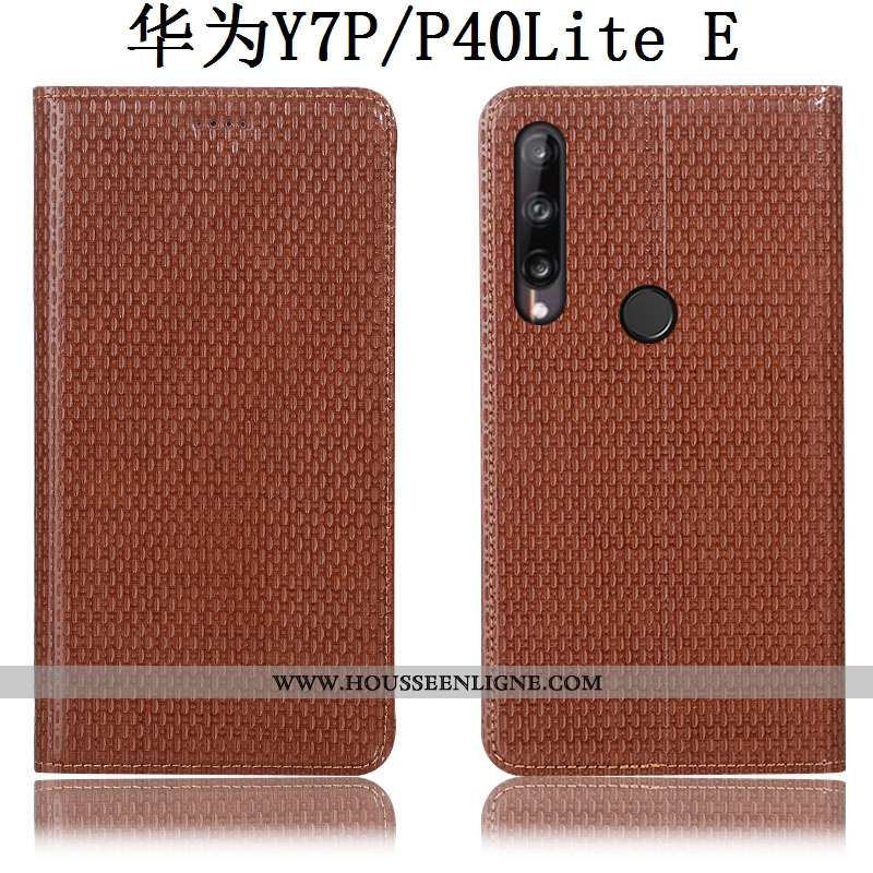 Étui Huawei P40 Lite E Cuir Véritable Modèle Fleurie Incassable Protection Téléphone Portable Tout C