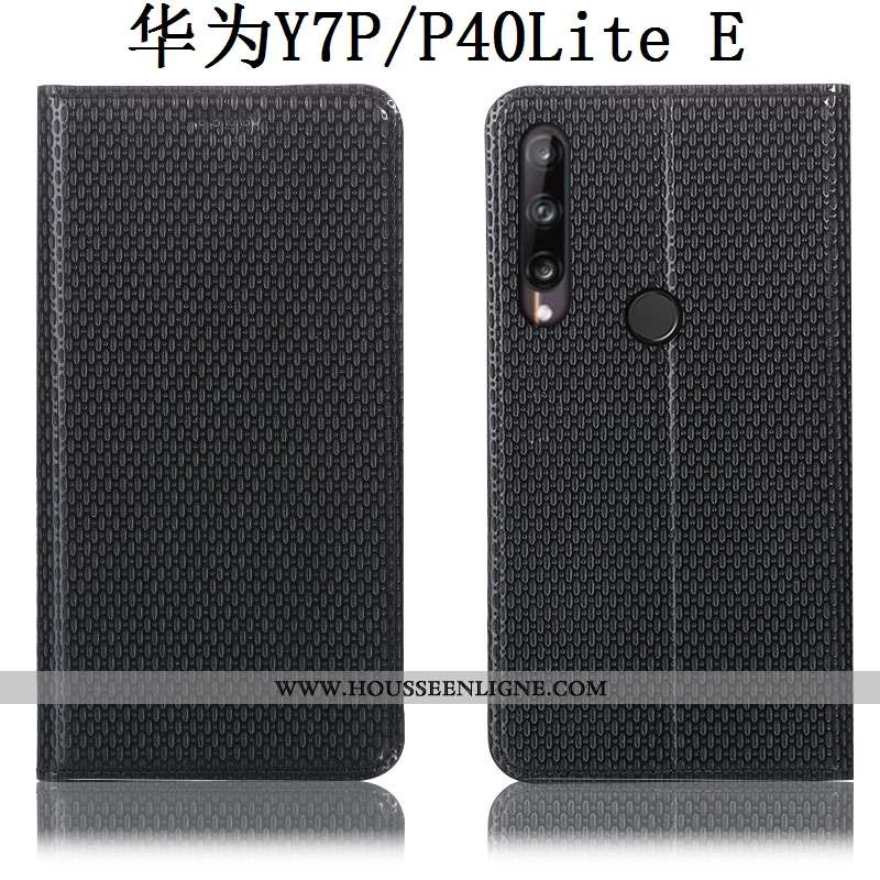 Étui Huawei P40 Lite E Protection Cuir Véritable Coque Téléphone Portable Tout Compris Housse Marron