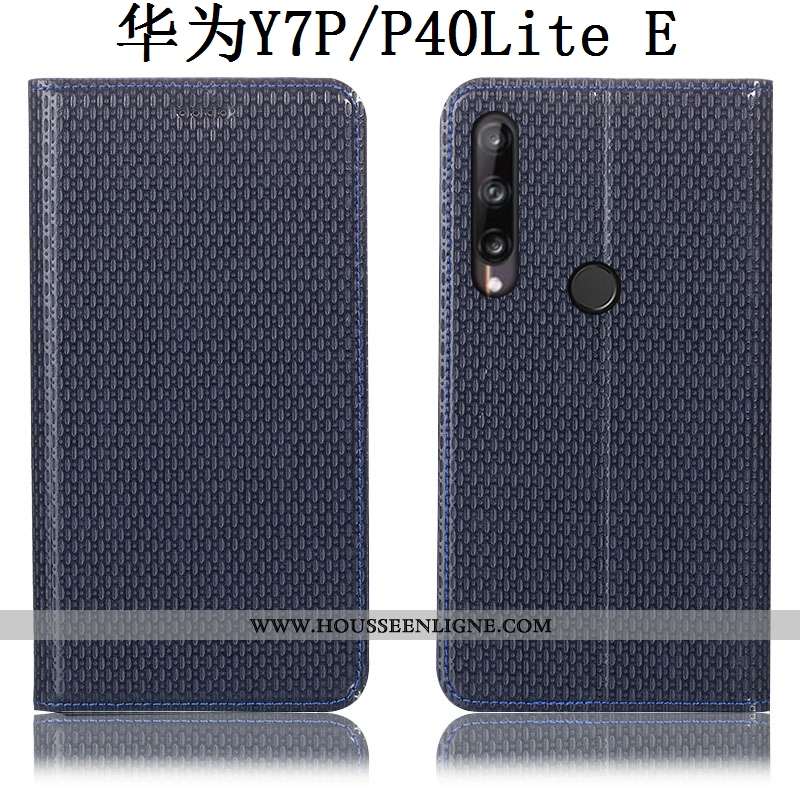 Étui Huawei P40 Lite E Protection Cuir Véritable Coque Téléphone Portable Tout Compris Housse Marron