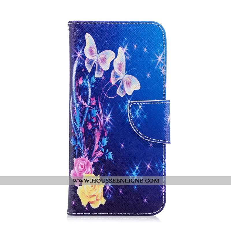 Étui Huawei Y6 2020 Cuir Protection Téléphone Portable Coque 2020 Housse Violet