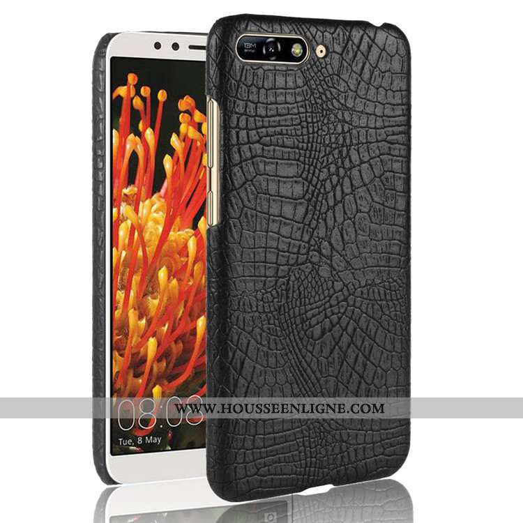 Étui Huawei Y6 2020 Modèle Fleurie Incassable Téléphone Portable Business 2020 Crocodile Coque Marro