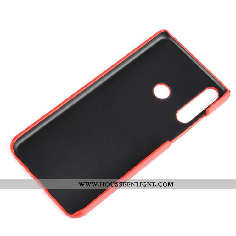 Étui Huawei Y6p Tendance Cuir Protection Noir Litchi Incassable Téléphone Portable