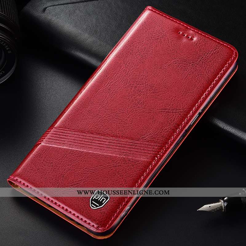 Étui Lg G6 Protection Cuir Véritable Rouge Modèle Fleurie Téléphone Portable Incassable