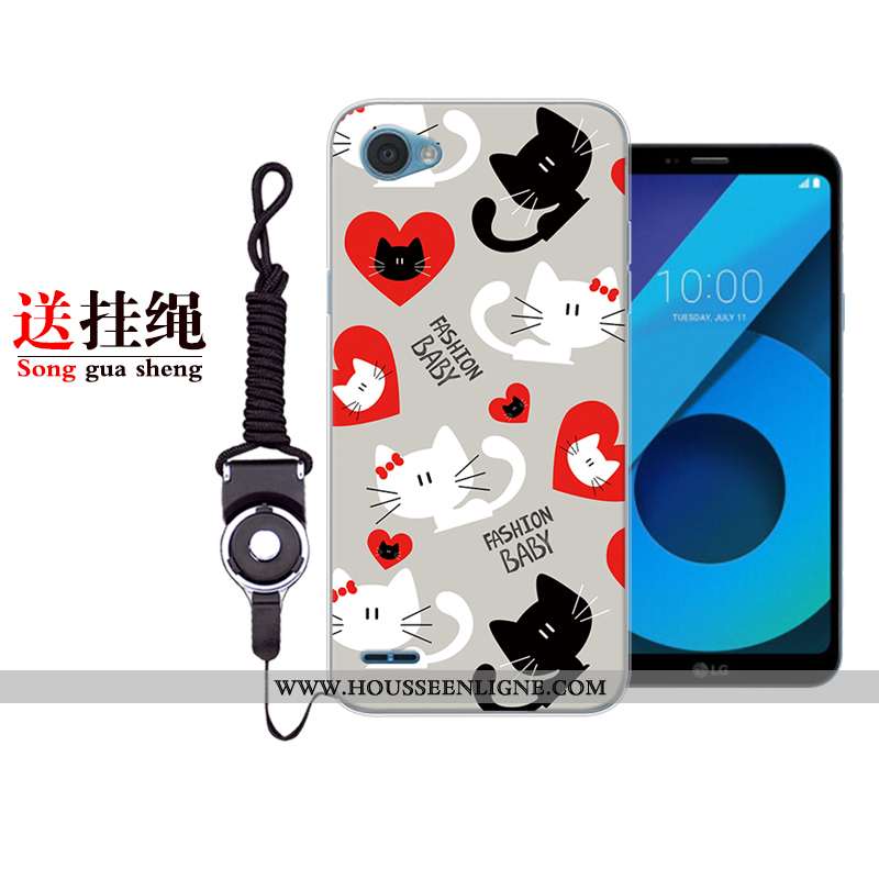 Étui Lg Q6 Personnalité Créatif Protection Bleu Marin Téléphone Portable Charmant Tout Compris Bleu 