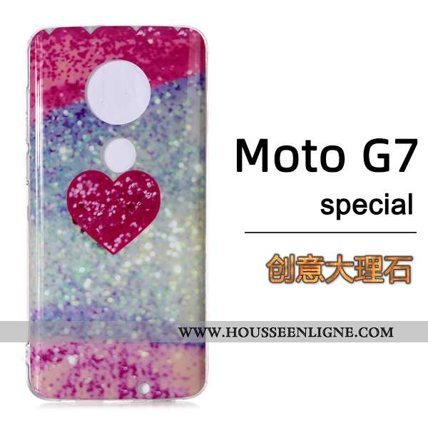 Étui Moto G7 Mode Vent Grand Coque Europe Téléphone Portable Noir