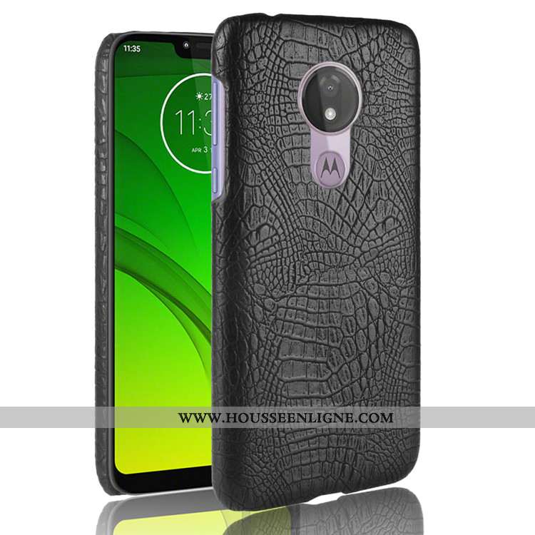 Étui Moto G7 Power Créatif Modèle Fleurie Coque Business Téléphone Portable Noir