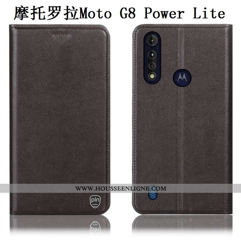 Étui Moto G8 Power Lite Modèle Fleurie Protection Housse Incassable Noir Téléphone Portable