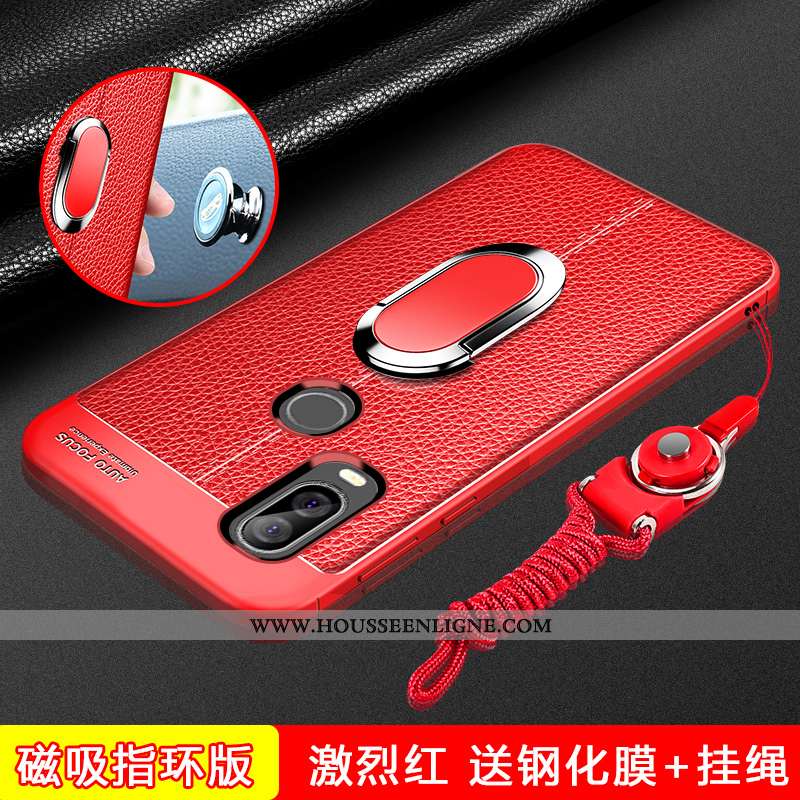 Étui Motorola One Vision Silicone Protection Coque Rouge Nouveau Téléphone Portable
