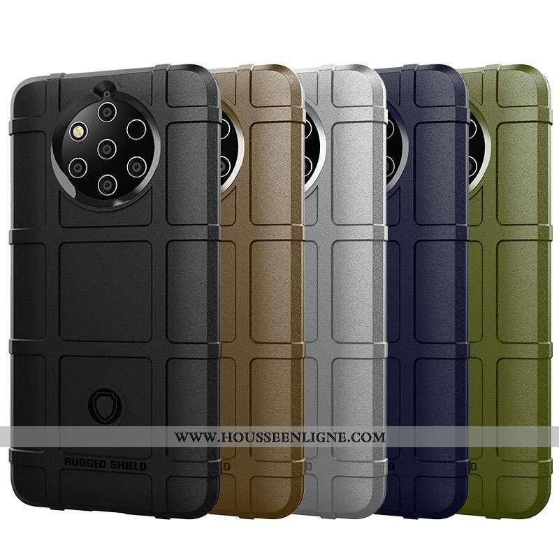 Étui Nokia 9 Pureview Protection Coque Vert Téléphone Portable Magnétisme Incassable Armée Verte