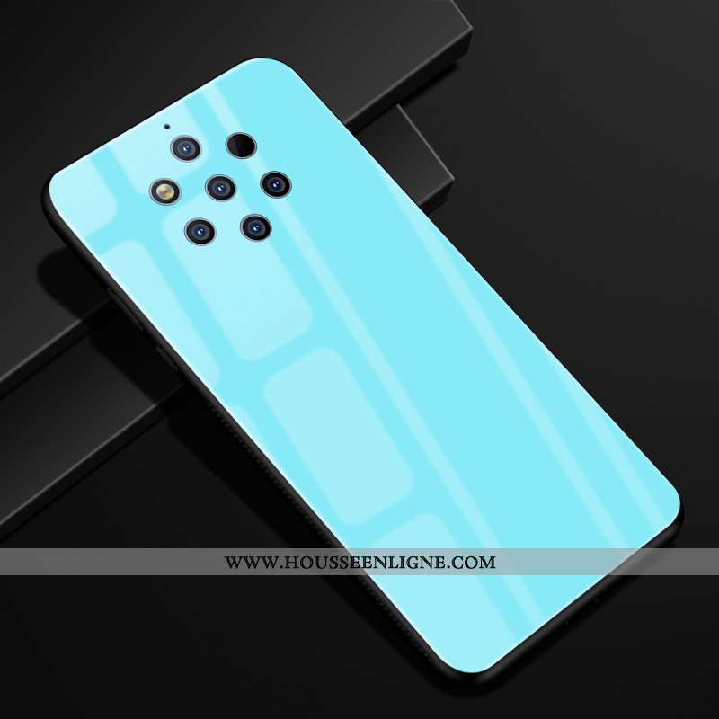 Étui Nokia 9 Pureview Verre Créatif Protection Dégradé Violet Téléphone Portable