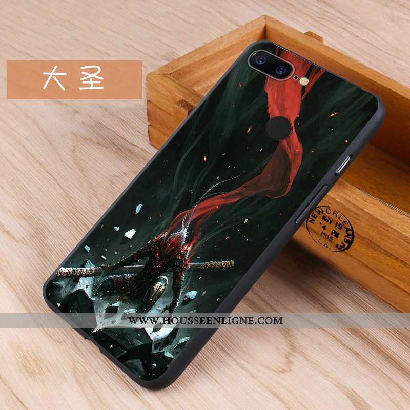 Étui Oneplus 5t Créatif Fluide Doux Incassable Protection Noir Téléphone Portable