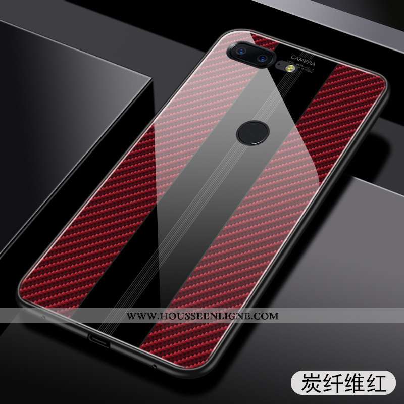 Étui Oneplus 5t Personnalité Créatif Miroir Incassable Coque Téléphone Portable Légère Rouge