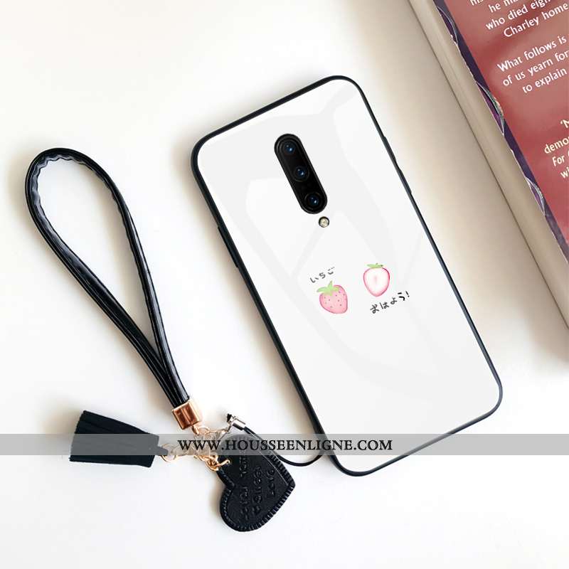 Étui Oneplus 7 Pro Verre Protection Téléphone Portable Incassable Tout Compris Miroir Blanche