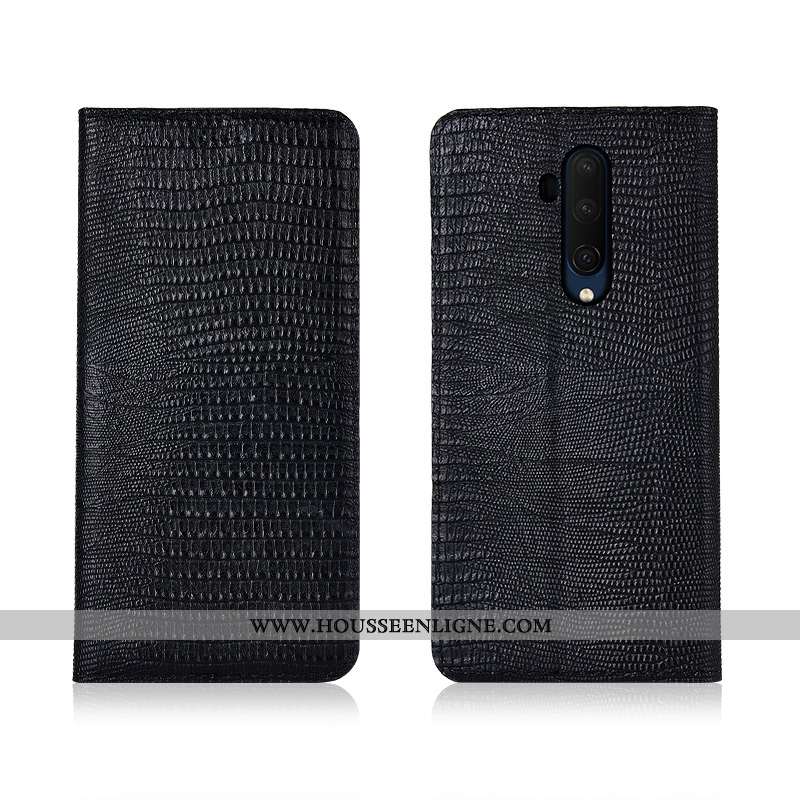 Étui Oneplus 7t Pro Cuir Fluide Doux Protection Véritable Marron Téléphone Portable Incassable