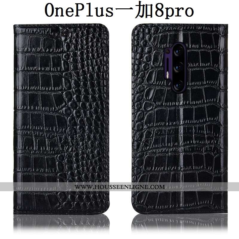 Étui Oneplus 8 Pro Cuir Véritable Modèle Fleurie Housse Crocodile Tout Compris Téléphone Portable Pr