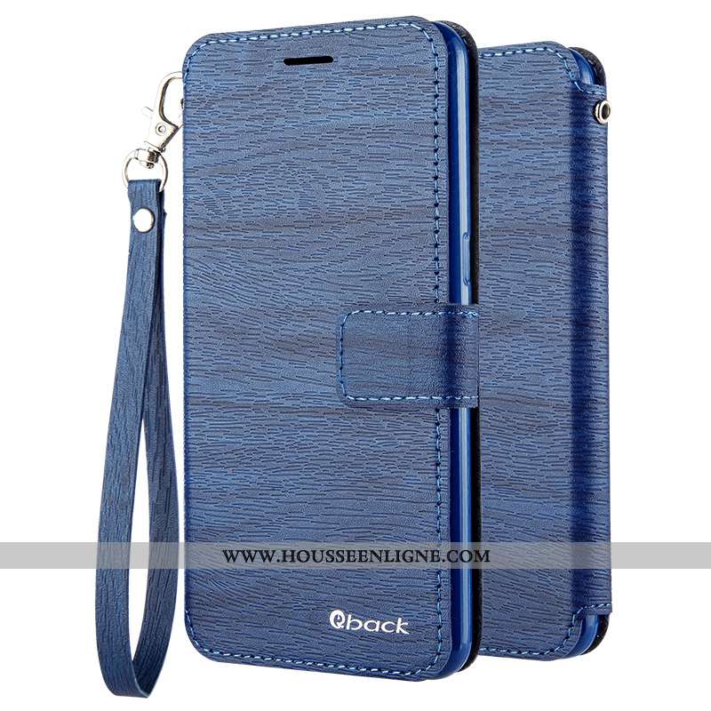 Étui Oppo A31 Cuir Silicone Incassable Protection Téléphone Portable Housse Coque Bleu