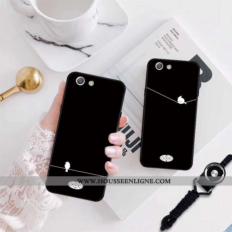 Étui Oppo A31 Personnalité Dessin Animé Téléphone Portable Protection Amoureux Coque Noir