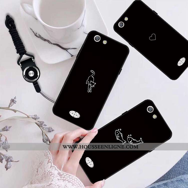 Étui Oppo A31 Personnalité Dessin Animé Téléphone Portable Protection Amoureux Coque Noir