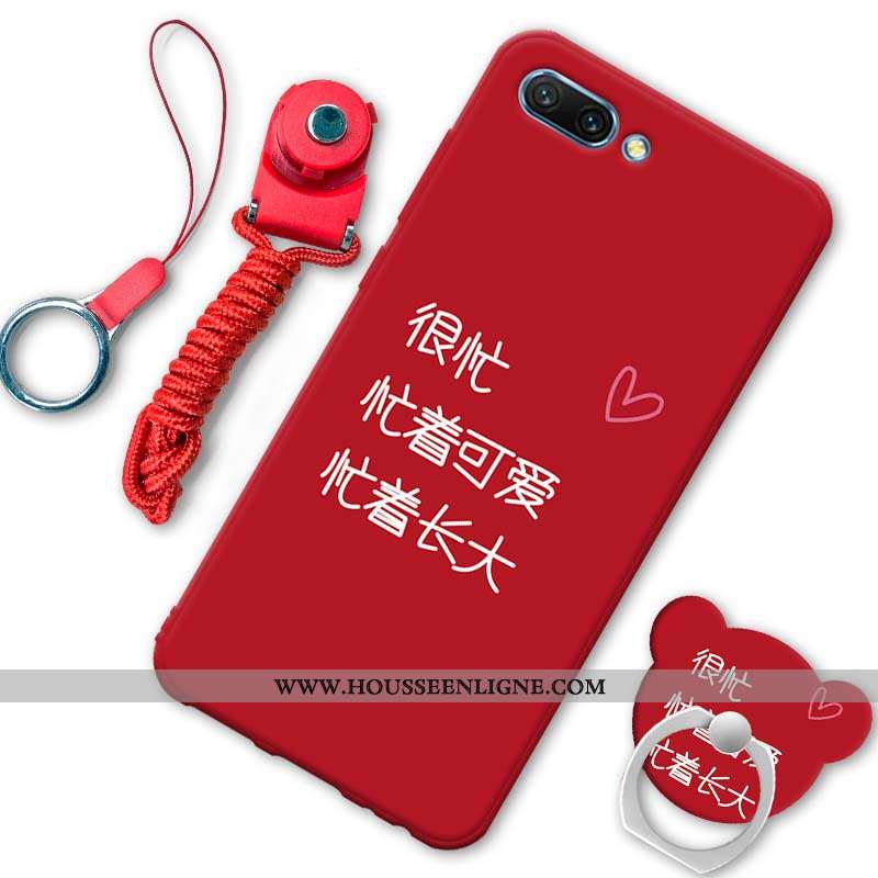 Étui Oppo A5 Personnalité Créatif Téléphone Portable Coque Fluide Doux Rouge Dessin Animé