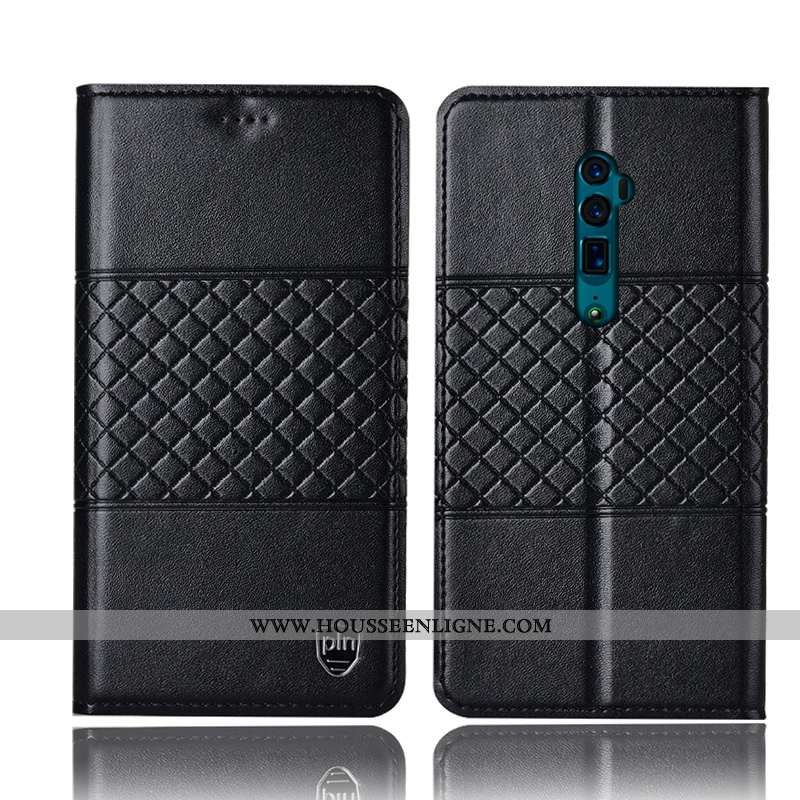 Étui Oppo Reno 10x Zoom Protection Cuir Véritable Incassable Tout Compris Jaune Téléphone Portable C