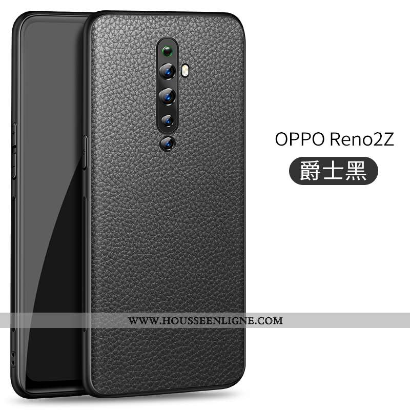 Étui Oppo Reno2 Z Modèle Fleurie Protection Litchi Coque Business Téléphone Portable Tout Compris No