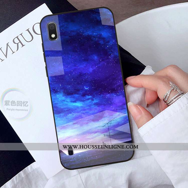 Étui Samsung Galaxy A10 Protection Personnalité Téléphone Portable Coque Dessin Animé Étoile Noir