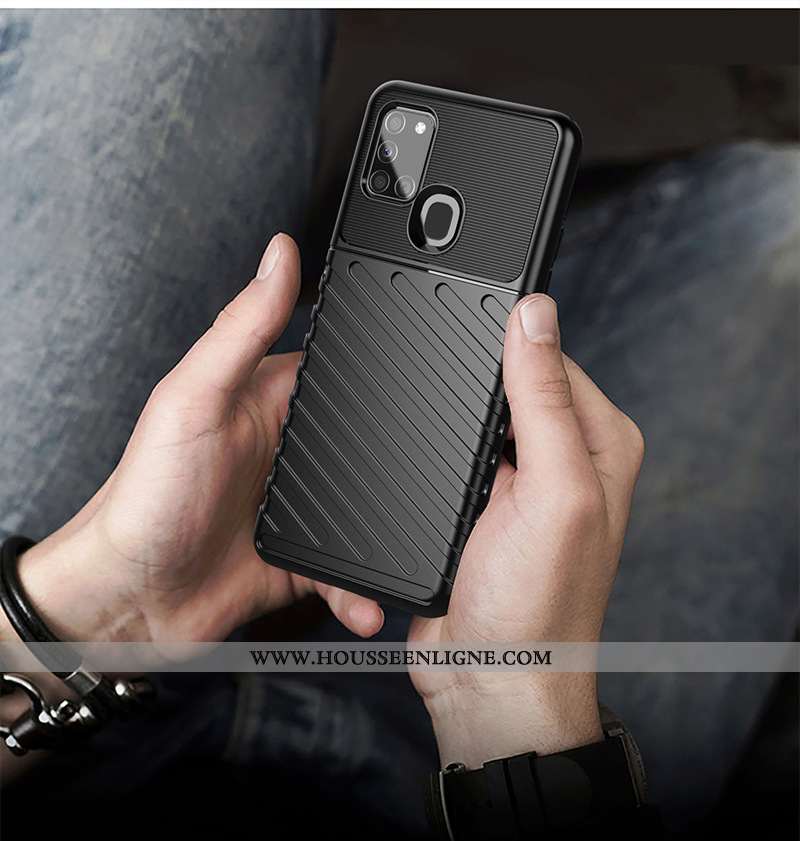 Étui Samsung Galaxy A21s Protection Incassable Téléphone Portable Noir Europe Étoile