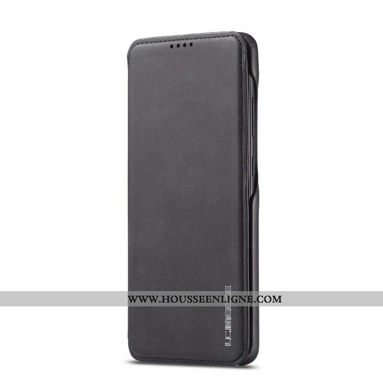 Étui Samsung Galaxy A41 Cuir Véritable Cuir Protection Magnétisme Coque Étoile Téléphone Portable Ma