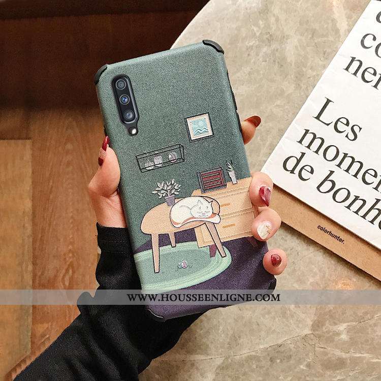 Étui Samsung Galaxy A70s Protection Personnalité Dessin Animé Téléphone Portable Étoile Blanc Net Ro
