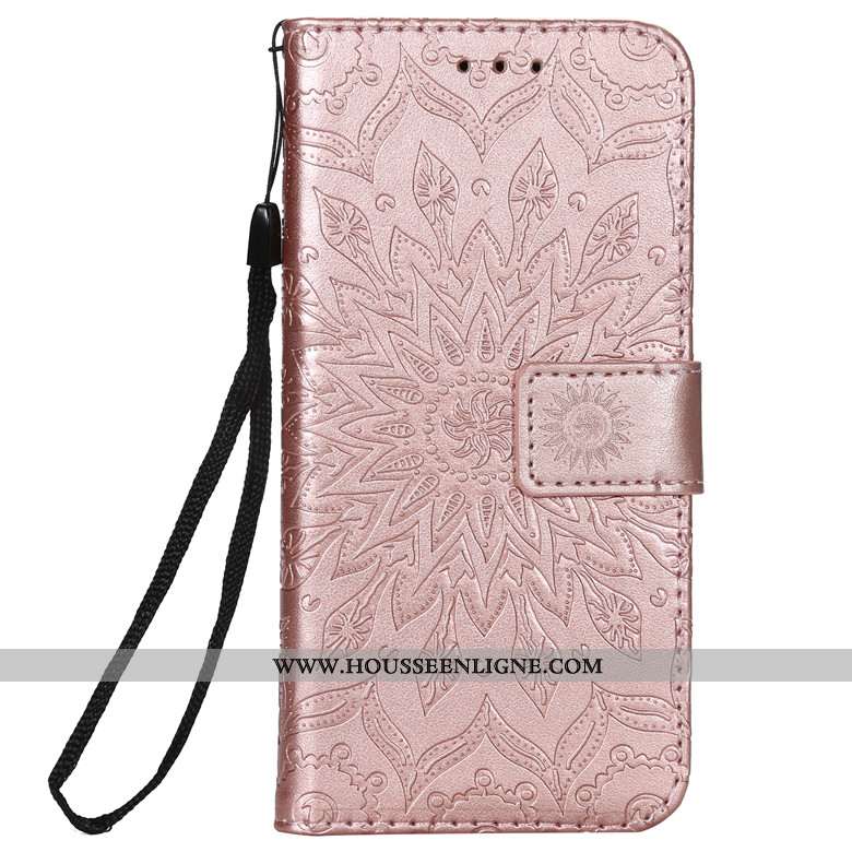 Étui Samsung Galaxy A71 Cuir Protection Coque Étoile Clamshell Rose Téléphone Portable