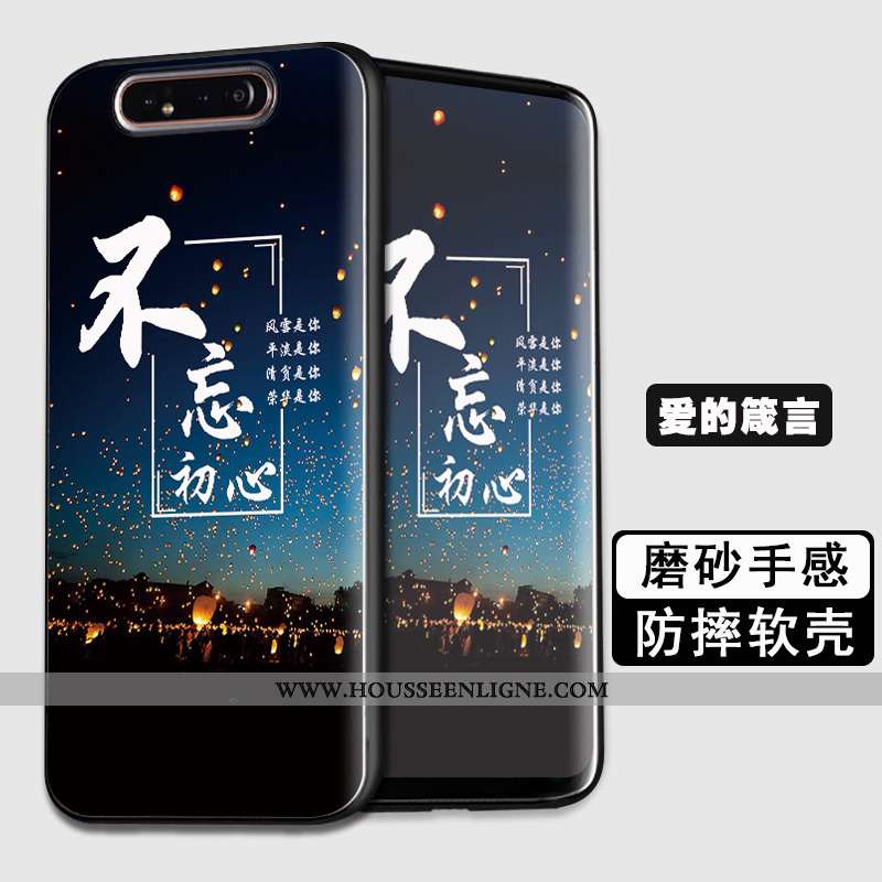 Étui Samsung Galaxy A80 Protection Tendance Coque Incassable Tout Compris Fluide Doux Téléphone Port