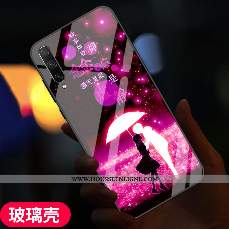 Étui Samsung Galaxy A90 5g Verre Charmant Coque Silicone Rose Protection Tendance