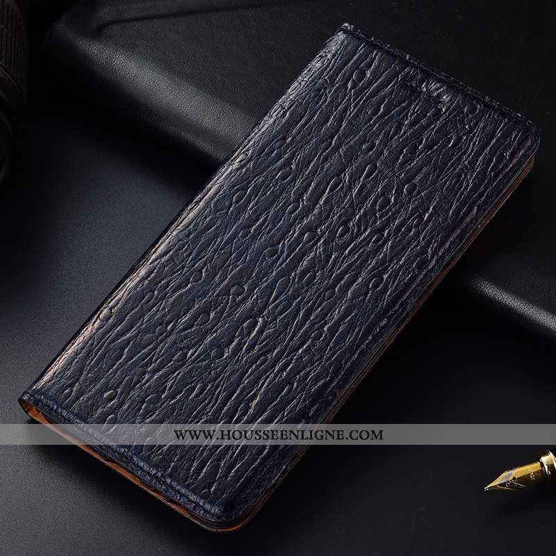 Étui Samsung Galaxy Note 10 Lite Cuir Véritable Protection Noir Téléphone Portable Incassable Coque