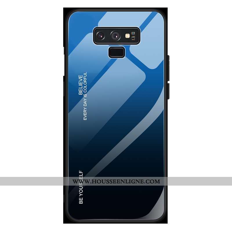 Étui Samsung Galaxy Note 9 Personnalité Créatif Téléphone Portable Silicone Protection Étoile Bleu F