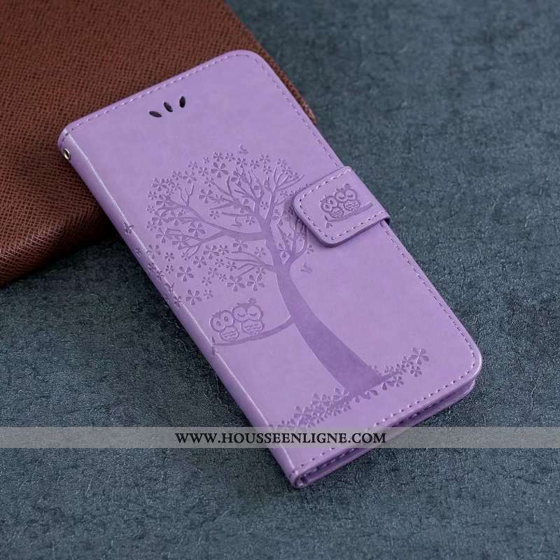 Étui Samsung Galaxy Note20 Cuir Fluide Doux Violet Tout Compris Étoile Housse