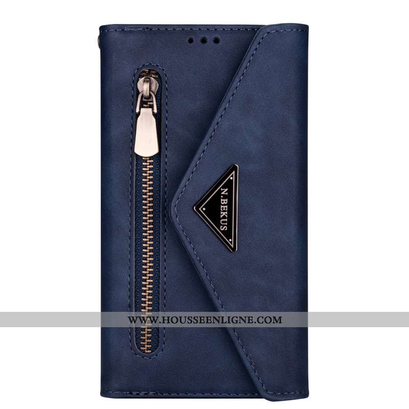 Étui Samsung Galaxy Note20 Ultra Cuir Housse Bleu Marin Téléphone Portable Étoile Coque Bleu Foncé