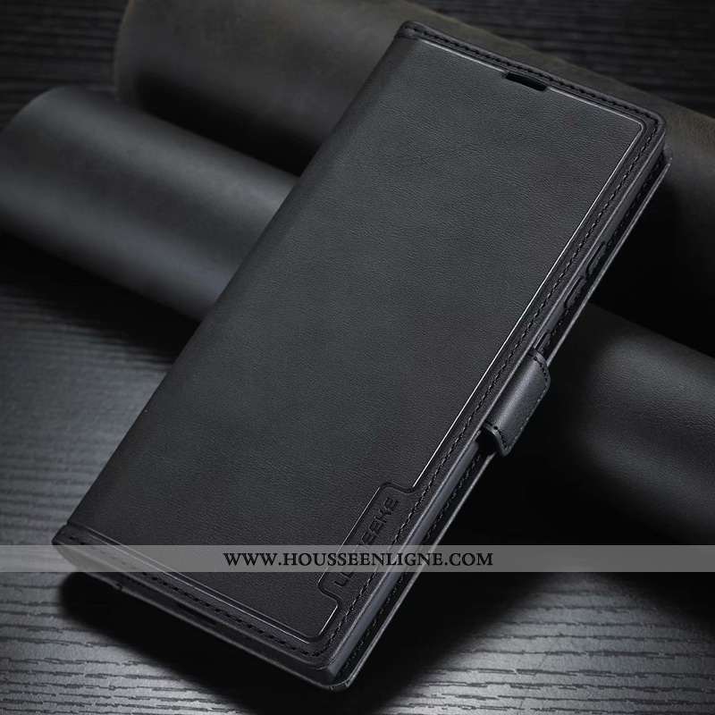 Étui Samsung Galaxy Note20 Ultra Cuir Housse Carte Coque Rouge Téléphone Portable