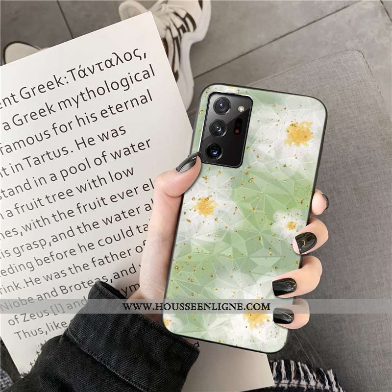 Étui Samsung Galaxy Note20 Ultra Modèle Fleurie Incassable Fleur Étoile Rose Coque Téléphone Portabl