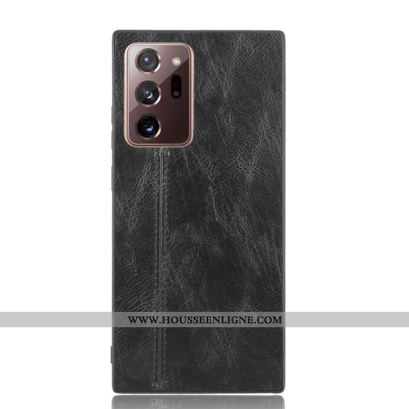 Étui Samsung Galaxy Note20 Ultra Protection Cuir Coque Noir Modèle Fleurie Téléphone Portable