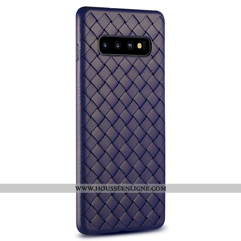 Étui Samsung Galaxy S10+ Personnalité Tendance Qualité Étoile Business Silicone Tout Compris Violet