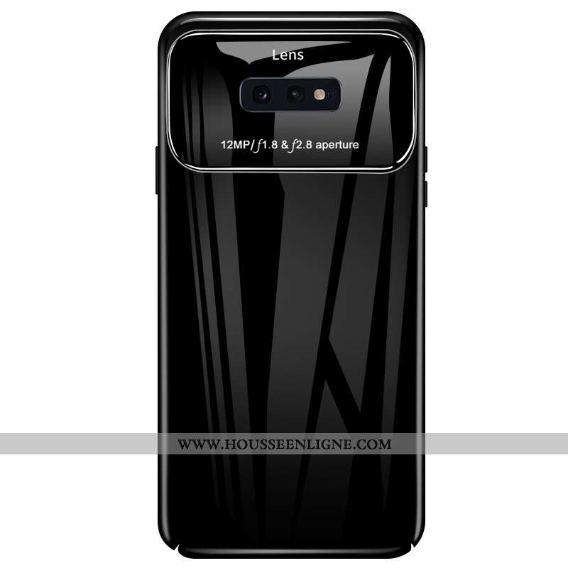 Étui Samsung Galaxy S10e Fluide Doux Protection Noir Support Magnétisme Cœur Étoile