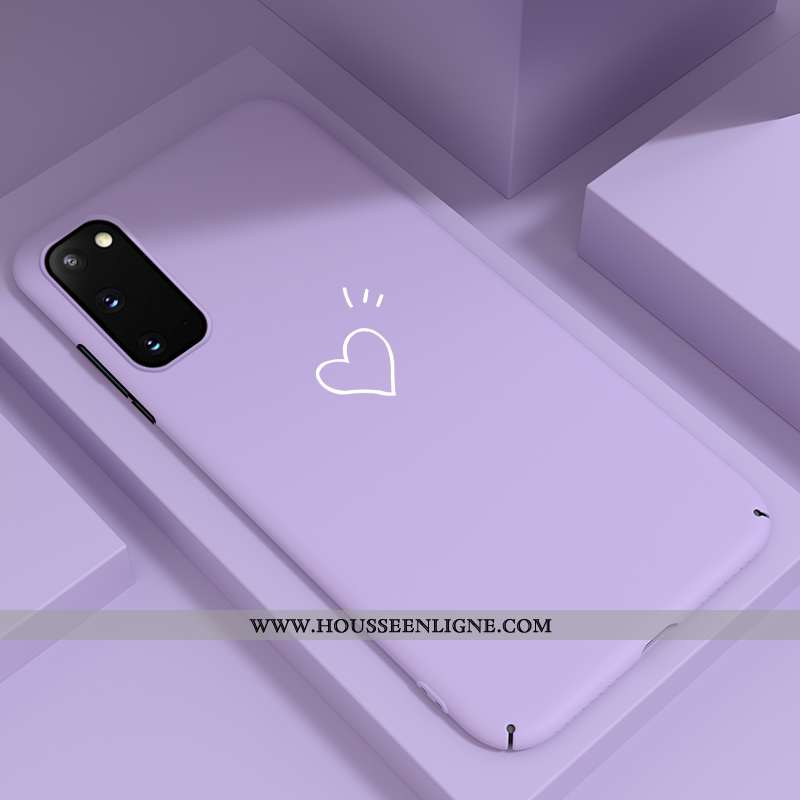 Étui Samsung Galaxy S20 Tendance Légère Incassable Étoile Ultra Simple Violet