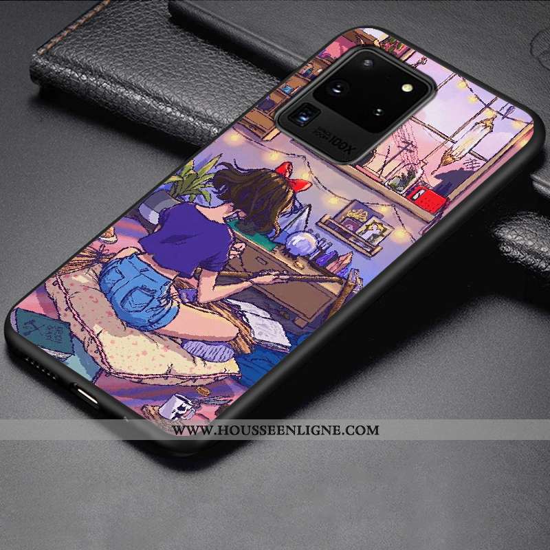 Étui Samsung Galaxy S20 Ultra Fluide Doux Silicone Téléphone Portable Charmant Protection Incassable