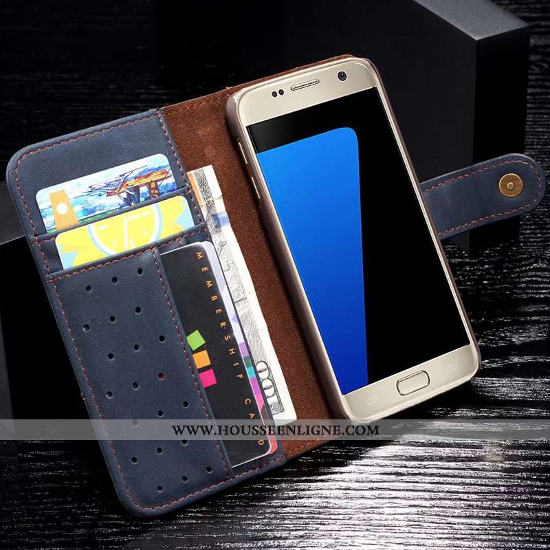 Étui Samsung Galaxy S6 Edge Cuir Véritable Tout Compris Kaki Coque Téléphone Portable Luxe Khaki