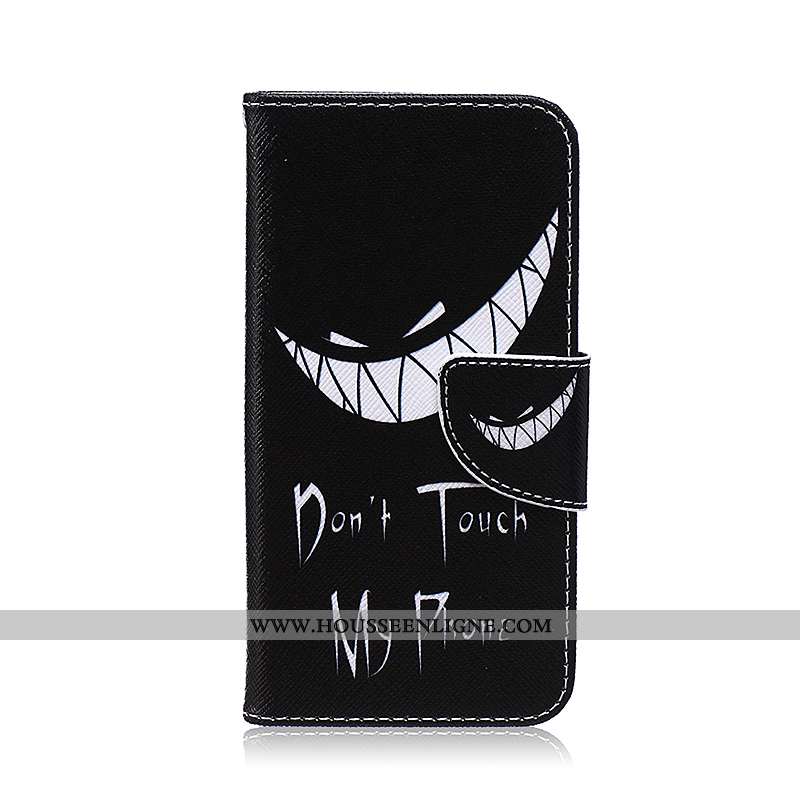 Étui Samsung Galaxy S6 Edge Protection Dessin Animé Coque Étoile Téléphone Portable Cuir Noir