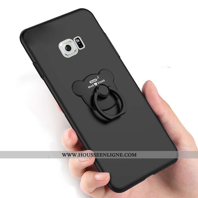 Étui Samsung Galaxy S6 Ornements Suspendus Créatif Téléphone Portable Anneau Noir Coque Étoile