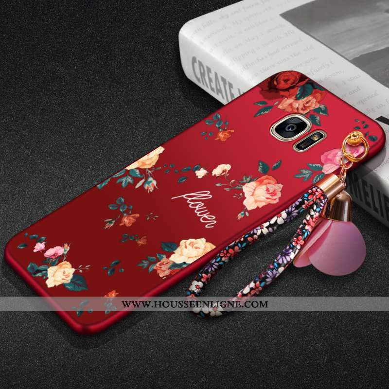 Étui Samsung Galaxy S7 Edge Protection Personnalité Rouge Téléphone Portable Tout Compris Coque