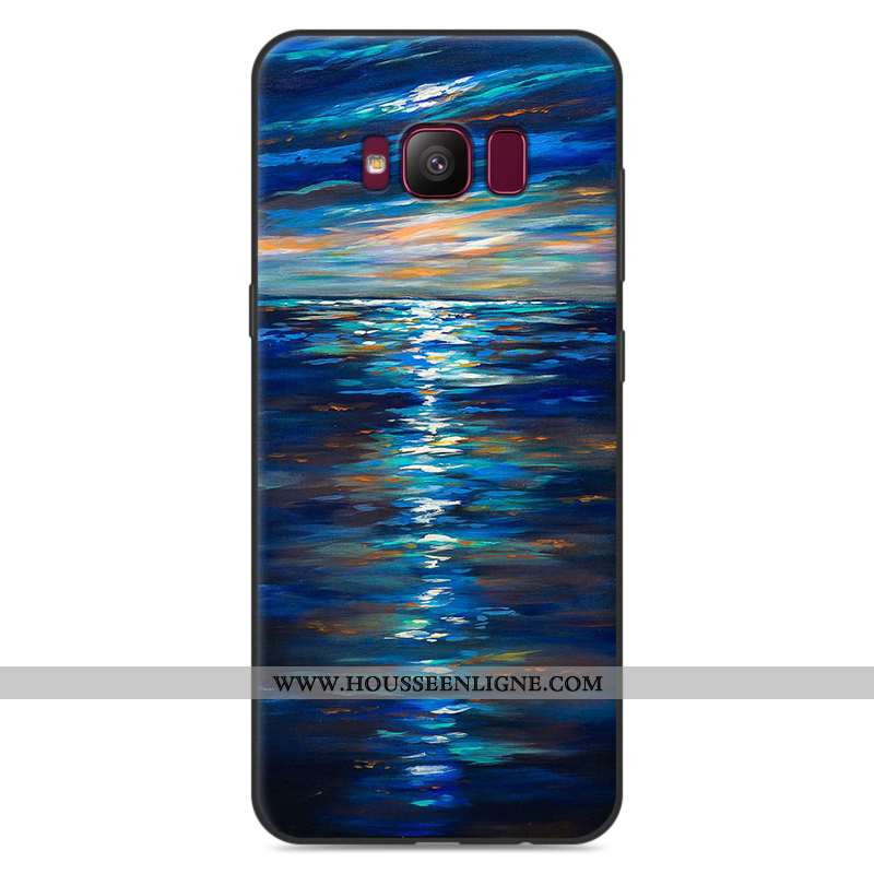 Étui Samsung Galaxy S8+ Fluide Doux Silicone Incassable Protection Gris Coque
