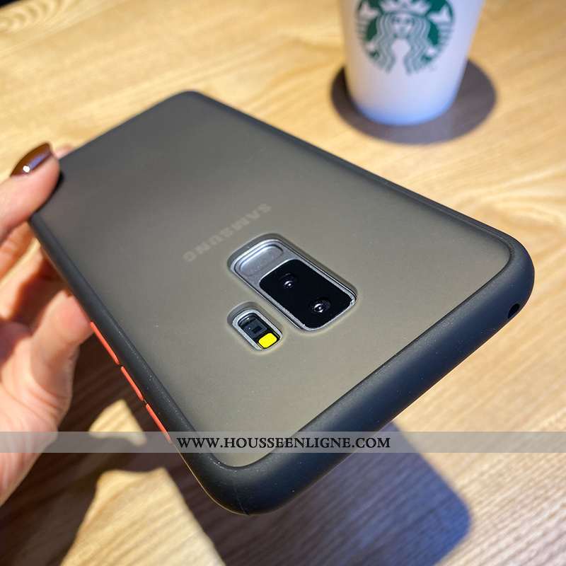 Étui Samsung Galaxy S9+ Personnalité Créatif Téléphone Portable Simple Protection Nouveau Étoile Rou