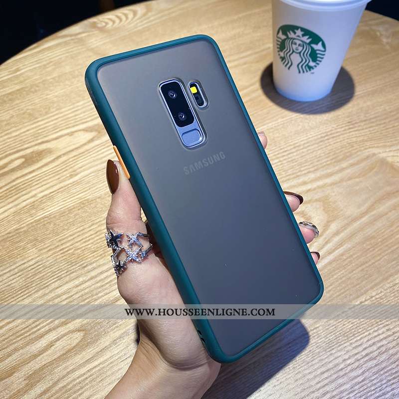 Étui Samsung Galaxy S9+ Personnalité Créatif Téléphone Portable Simple Protection Nouveau Étoile Rou